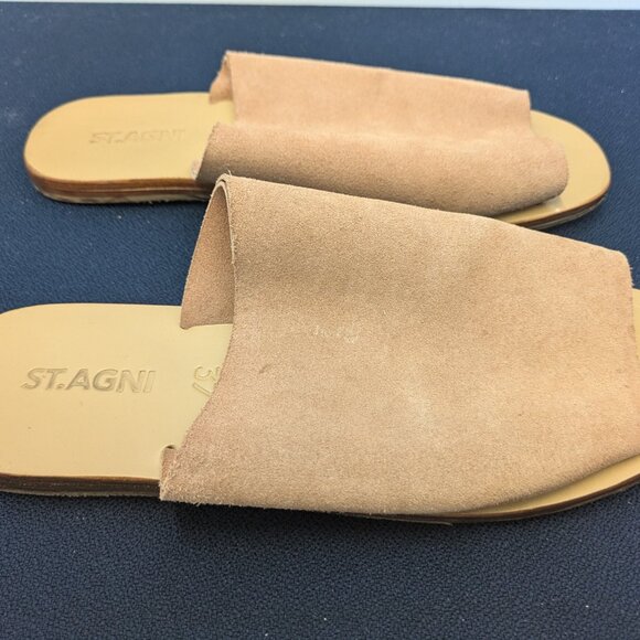 St Agni Suede Leather Sandals (Clay) - Picture 9 of 15
